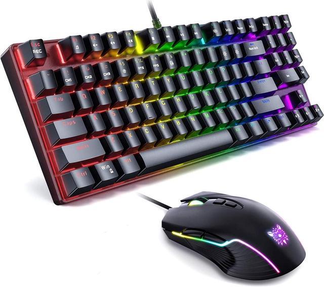  SIMGAL Wired Mechanical Keyboard and Mouse Combo, 89