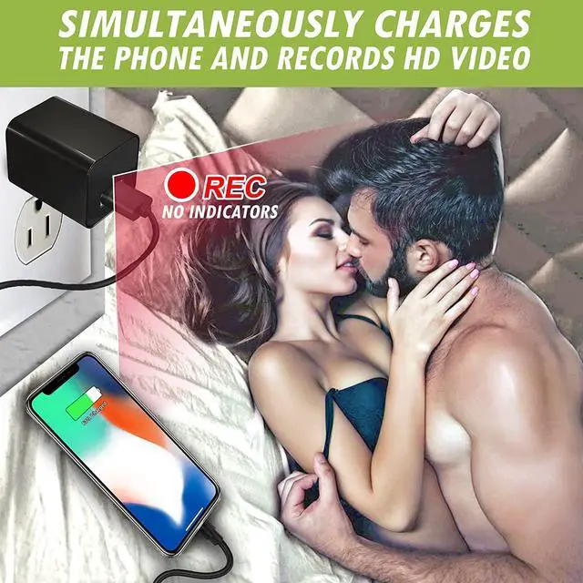 Alt view image 2 of 6 - Mini Spy Camera Hidden Camera Charger for Spying + 32GB SD Card | Secret Camera 1080p Full HD | Small Hidden Nanny Cam | Surveillance Camera | USB Charger Camera | Hidden Spy Cam | Hidden Cam
