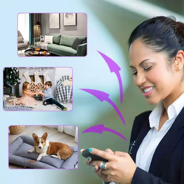 Alt view image 7 of 7 - Small-ECO Hidden Camera Speaker - Spy Camera PTZ HD 1080P WiFi Motion Detection Video Recorder Wireless Mini Safety Nanny Camera