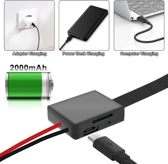 Alt view image 6 of 7 - TKQTZ Mini Spy Camera, 64GB Hidden Camera 1080P Small DIY Module Micro Camera 11 Hours Battery Life Home Security Surveillance Cameras Tiny Nanny Cam with Motion Detection