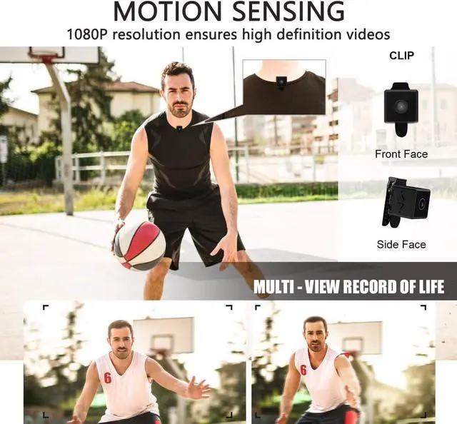 Alt view image 4 of 6 - Mini Spy Camera Wireless Hidden Camera No WiFi Needed Portable Small Camera with Motion Detection and Night Vision Nanny Cam for Home Security Wereless Pet Camera for Cat/Cop cam