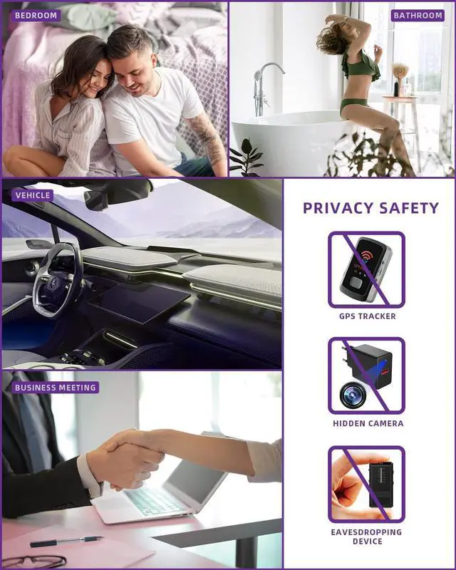 Alt view image 3 of 6 - K16 Pro Hidden Camera Detectors, Hidden Devices Detector, Magnetic/RF Signal/IR laser Detector for Hidden camer/GPS Tracker/Listening Device, Bug and Camera Detector for Hotel,Car,Office,Travel