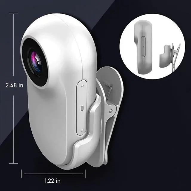 Alt view image 3 of 7 - METRICSQUARE Wireless Spy Camera Mini Hidden Camera with Screen, Small Video Recorder Action Camera Security Camera Wearable Camera Body Camera Car Camera with Night Vision