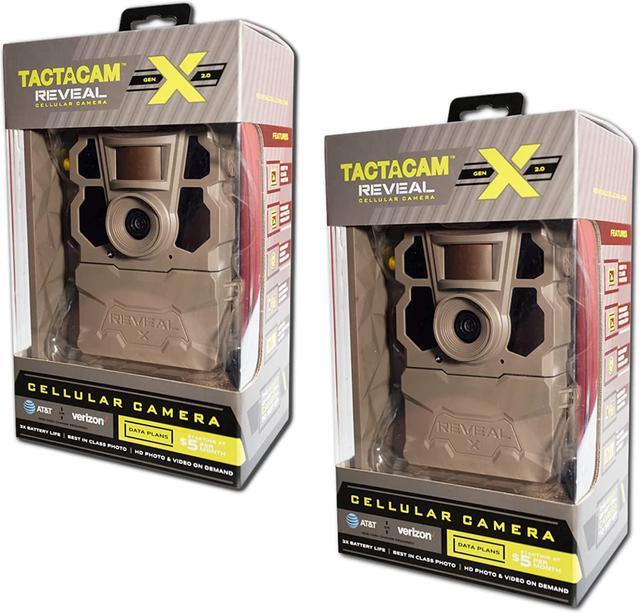 Main image of TACTACAM 2 Pack Reveal X Gen 2.0 LTE Cellular Trail Camera AT&T and Verizon, HD Video, HD Photo, Low Glow IR LED Flash (TA-TC-XG2) for Hunting, Security, Surveillance Gen 2 (2 Pack X Gen 2.0)