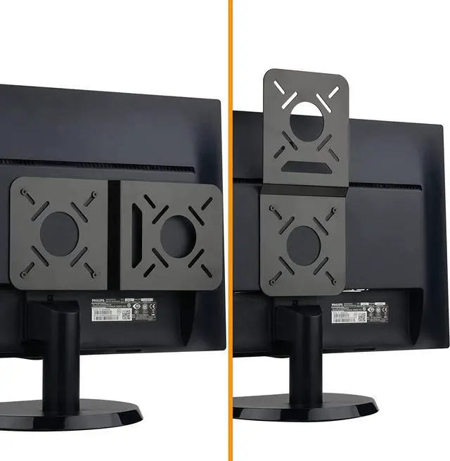 Alt view image 5 of 7 - VESA Mount Adapter Extender Bracket Universal VESA Conversion Plate Compatible with Intel NUC VESA Monitor 35 by 75 mm to 100 by 100 mm Extension Plate Holder for Mini PC CPU Computer