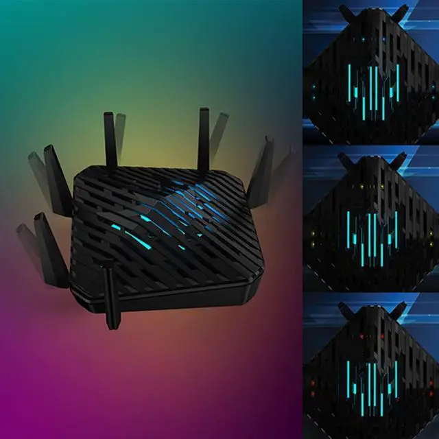 Alt view image 6 of 7 - Acer Predator Connect W6 Wi-Fi 6E Gaming Router | Hybrid QoS Compatible with Intel Killer Prioritization Engine | Tri-Band AXE7800 2.4GHz/5GHz/6GHz | Gigabit Router | Lifetime Internet Security