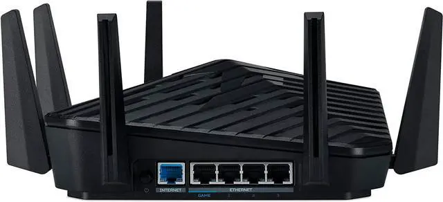 Alt view image 7 of 7 - Acer Predator Connect W6 Wi-Fi 6E Gaming Router | Hybrid QoS Compatible with Intel Killer Prioritization Engine | Tri-Band AXE7800 2.4GHz/5GHz/6GHz | Gigabit Router | Lifetime Internet Security