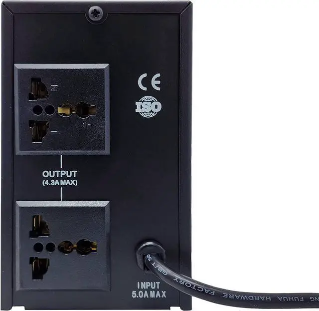 Alt view image 3 of 4 - PumpSpy Battery Backup for Router, Modem, Computer - Uninterruptible Power Supply with Surge Protection, Self-Charging UPS Battery Backup & Surge Protector, 650VA UPS WiFi Router Battery Backup