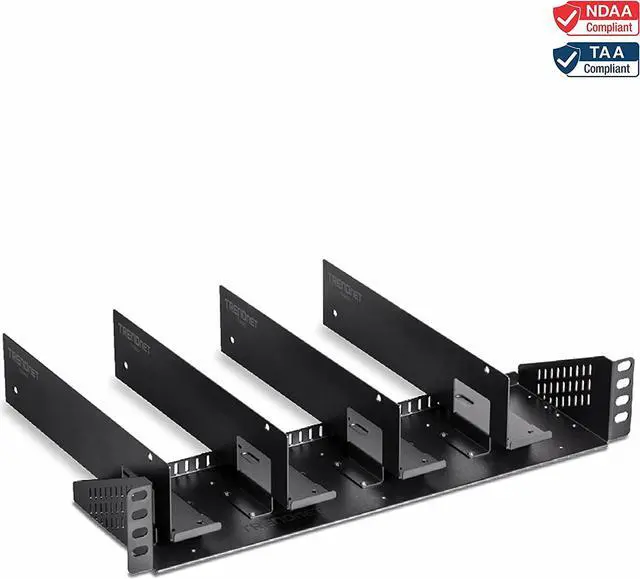 Alt view image 2 of 7 - TRENDnet 19 Rackmount Industrial Power Supply Vertical Chassis, TI-R4U, 4U Wall Mount Bracket, 2U Rack Mount Design, Designed for TI-RSP100048 Power Supplies (sold separately), Steel Construction