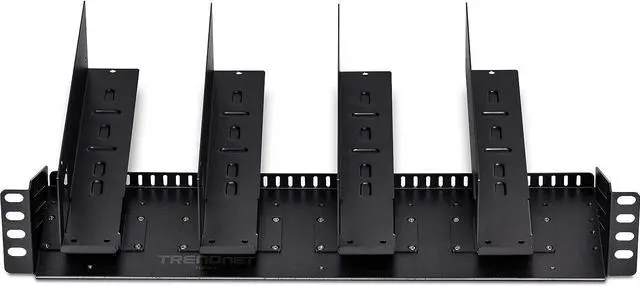 Alt view image 3 of 7 - TRENDnet 19 Rackmount Industrial Power Supply Vertical Chassis, TI-R4U, 4U Wall Mount Bracket, 2U Rack Mount Design, Designed for TI-RSP100048 Power Supplies (sold separately), Steel Construction