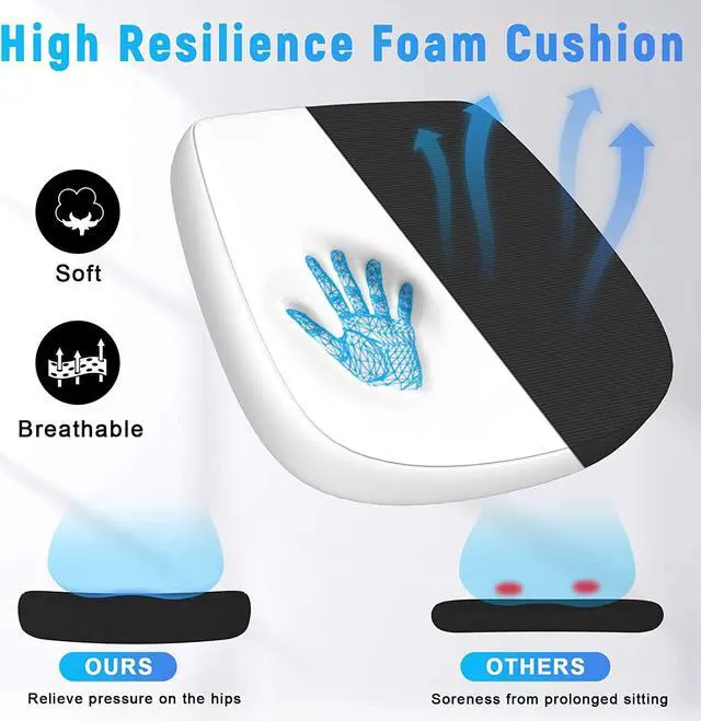 Alt view image 7 of 7 - naspaluro Ergonomic Office Chair, Mid Back Desk Chairs with Adjustable Height, Swivel Chair with Flip-Up Arms and Lumbar Support, Breathable Mesh Computer Chair for Home/Study/Working, Dark Black