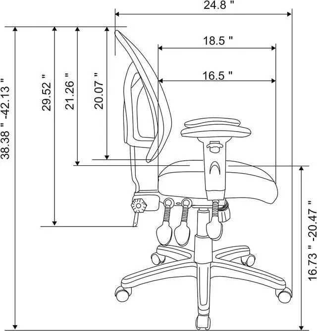 Alt view image 6 of 6 - Realspace® MFTC 200 Multifunction Ergonomic Super Task Chair, Black