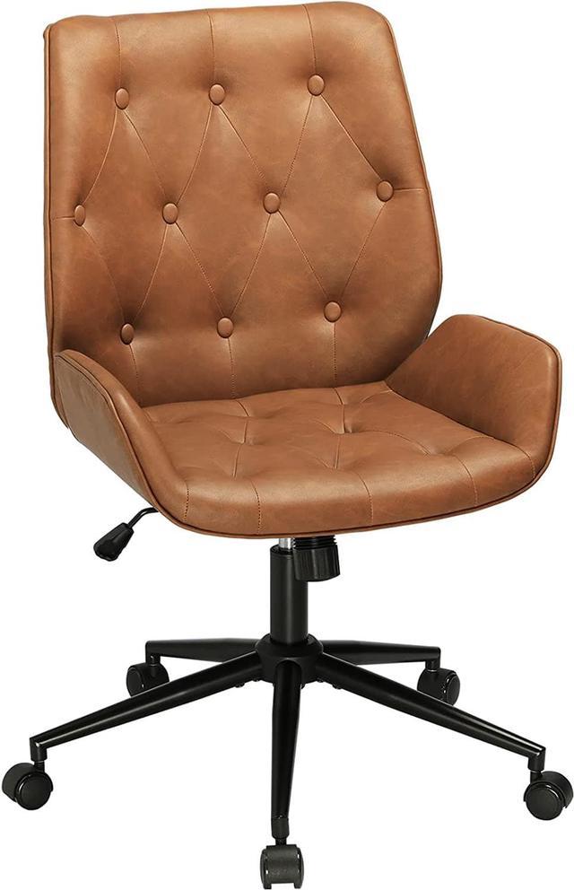 Armless leather task discount chair