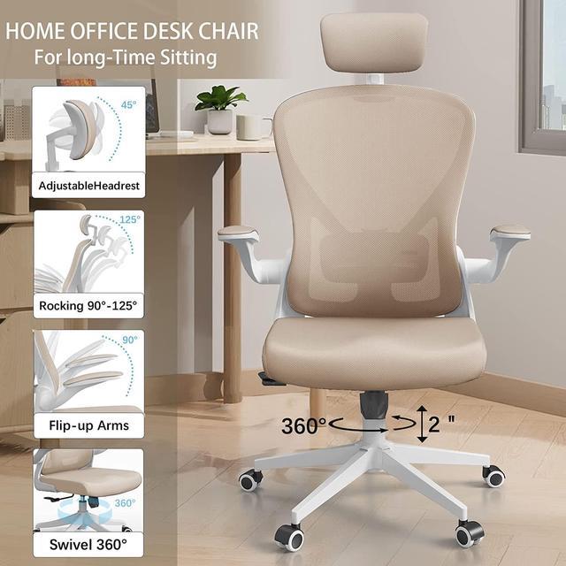 SICHY AGE Ergonomic Office Chair Home Desk Office Chair with Flip