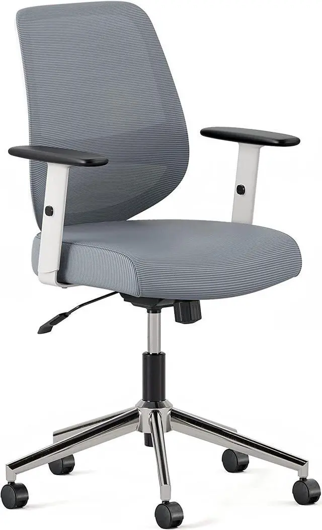 Main image of Branch Daily Chair - Computer Office Chair with Swivel, Lumbar Rest, and Adjustable Armrests - Sustainable, Stylish Mesh, & Adjustable Armrests - Comfortable Seating for Improved Posture - Slate