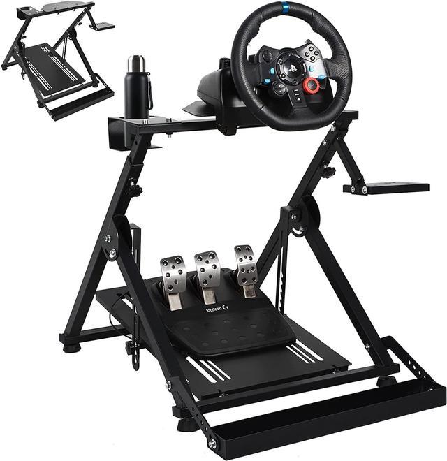 DWDZ Racing Steering Wheel Stand Collapsible&Tilt-Adjustable Racing Stand  for Thrustmaster,Logitech G25,G27,G29,G920(Wheel&Pedals Not Included) 