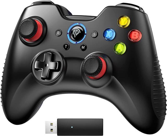 PC Controller 2.4G Wireless Gaming Controller for PC Windows Steam, PC  Gamepad with Rechargeable Battery, Upgraded Joystick, TURBO Function