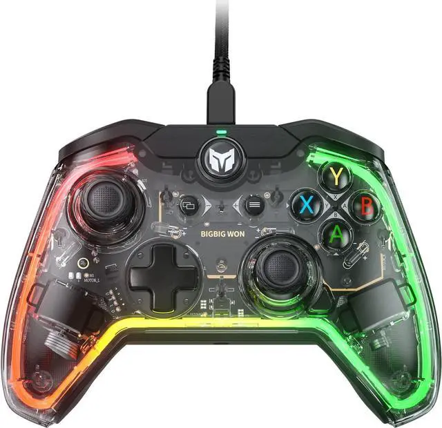 Main image of BIGBIG WON PC Controller, Switch Controllers with 0 Deadzone Joysticks, Hair Trigger, 2 Extra Multi-function Buttons, Fully Customizable, Asymmetric Vibration Motors, Wired Controller for PC & Switch