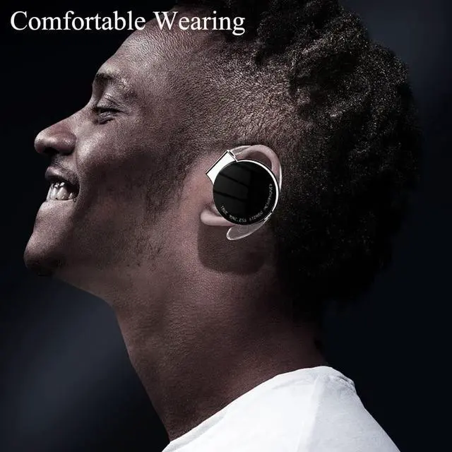 Alt view image 6 of 6 - Luisport Noise Cancelling Headphones Earbuds Open Ear Bluetooth Headphones Workout Headphones Wireless Headphones Bluetooth Earbuds Wireless Earbuds Bluetooth Earphones Wireless Earphones (F2-Black)