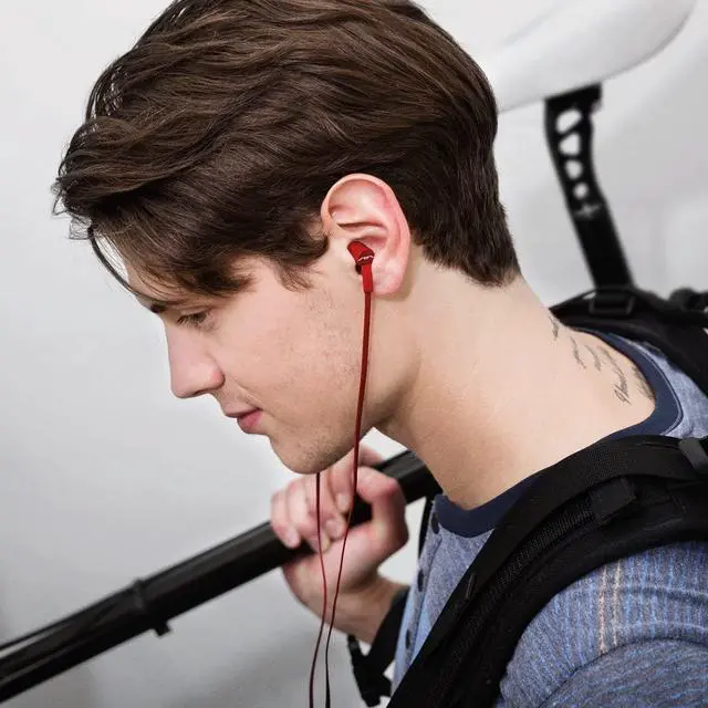 Alt view image 4 of 7 - SOL REPUBLIC Jax Wired 1-Button In-Ear Headphones, Android Compatible, Tangle Free Cable, In-Ear Noise Isolation, 4 Ear Tip Sizes, Great For Calls, 1112-33 Red
