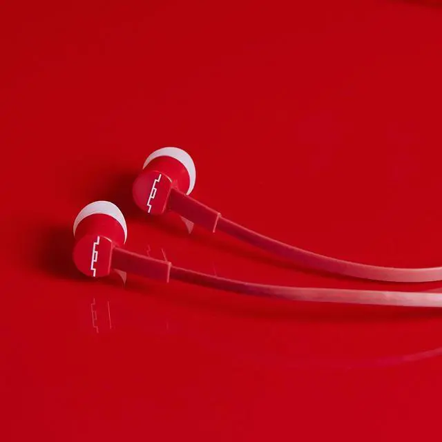 Alt view image 6 of 7 - SOL REPUBLIC Jax Wired 1-Button In-Ear Headphones, Android Compatible, Tangle Free Cable, In-Ear Noise Isolation, 4 Ear Tip Sizes, Great For Calls, 1112-33 Red