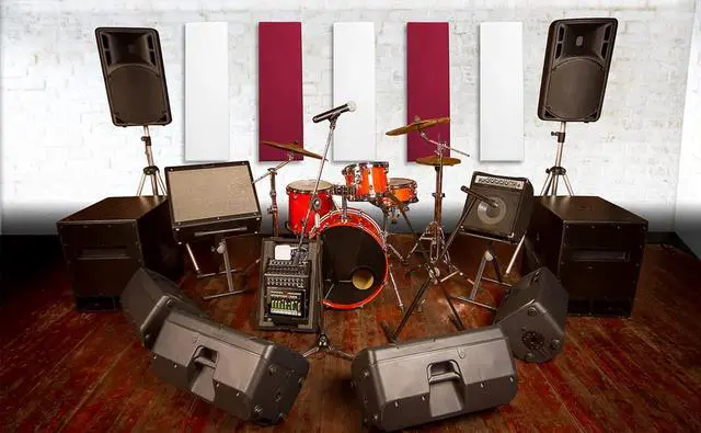 Alt view image 4 of 6 - Acoustic Panel White | Fiberglass 2-pack | Professional sound absorbing Panel | Decorative sound proof panel | wall panel (36x13x2 in) - White