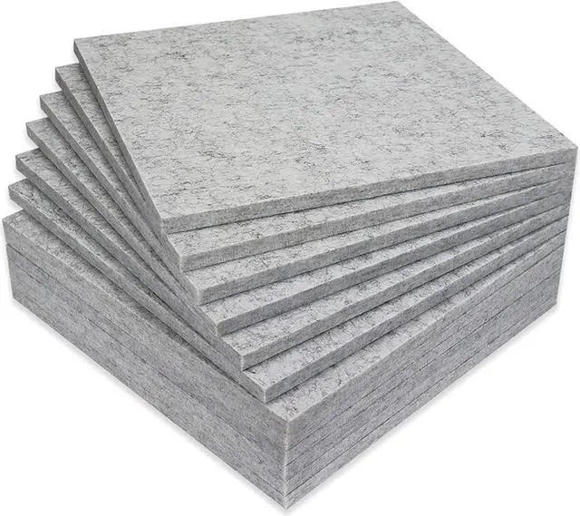 Main image of BXI Thickened Sound Absorbing Panels - 12 Pack 12 X 12 X 0.5 Inches Dense Acoustic Panels, Echo Noise Reducing Sound Panels, Tackable Studio Panels for Wall and Ceiling Acoustic Treatment
