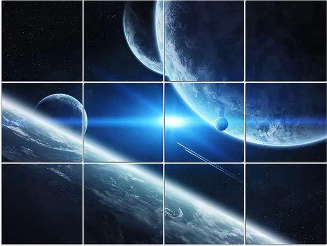 Main image of Dmsky Art Acoustic Panels,48x36Acoustical Wall Panel, Decorative Sound Absorbing Panel for Walls, Studio Acoustic Treatment Soundproof Wall Panel12 Pack,Space