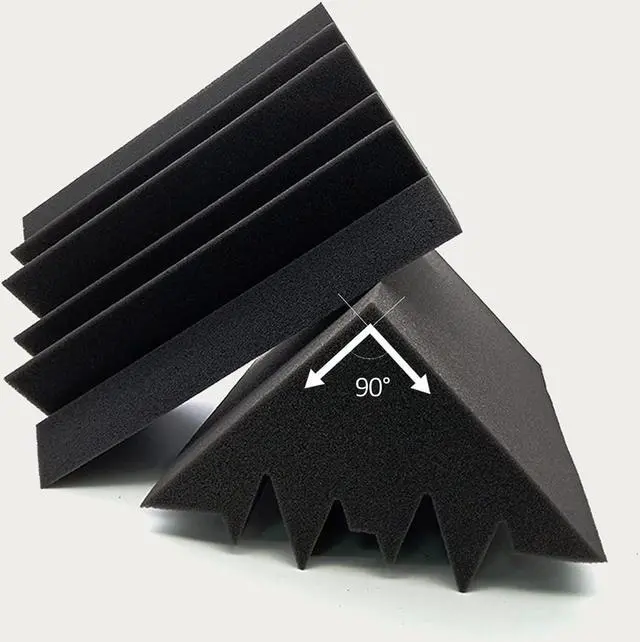 Alt view image 3 of 7 - Acoustic Foam Bass Traps -12 Pack Wall Corner Studio Foam Blocks 12" X 7" X 7" Low-Frequency Sound Absorption Material for Home Studio and Theater etc. (12 Pack, Bass traps)