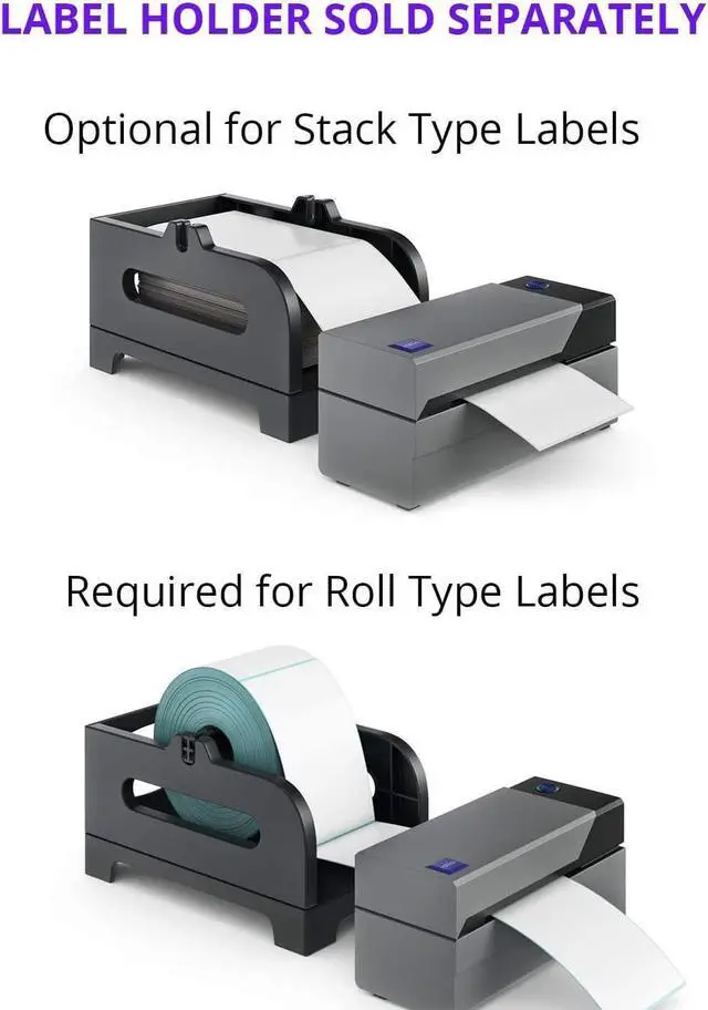 Alt view image 7 of 7 - Rollo USB Shipping Label Printer - Commercial Grade Thermal Label Printer for Shipping Packages - High Speed Direct Thermal 4x6 Label Printer & Custom Sticker Label Maker - Supports Windows & Mac
