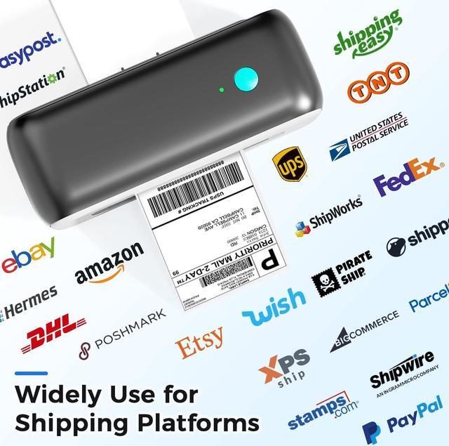 Alt view image 3 of 5 - Itari Thermal Label Printer - 4x6 Shipping Label Printer for Small Business, Desktop Thermal Printer for Mac Windows Chromebook, Label Printer Compatible with , Ebay, Shopify, Etsy, UPS, FedEx