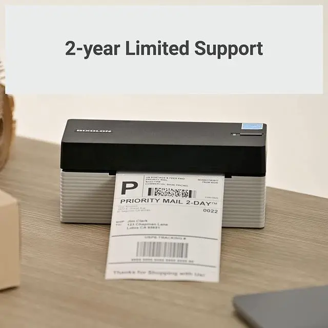Alt view image 4 of 6 - BIXOLON SOHO Series Slim Label Maker Printer - Compact Thermal Printer for Shipping Labels - Compatible with Shopify, Ebay, UPS, USPS, FedEx,  & Etsy - 4x6 Label Printers - 6 IPS (XF3-40)