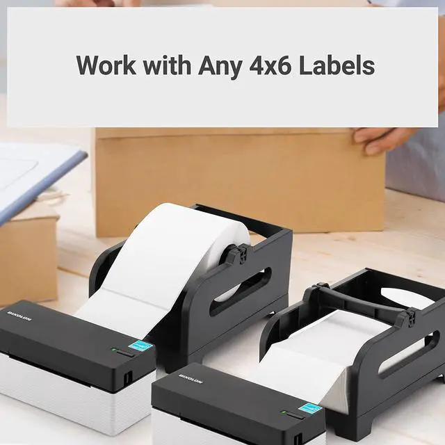 Alt view image 5 of 6 - BIXOLON SOHO Series Slim Label Maker Printer - Compact Thermal Printer for Shipping Labels - Compatible with Shopify, Ebay, UPS, USPS, FedEx,  & Etsy - 4x6 Label Printers - 6 IPS (XF3-40)