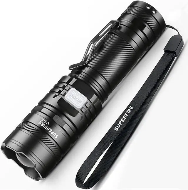 Main image of SuperFire Rechargeable Flashlights High Lumens, 2000 Lumens Super Bright Powerful Flashlight,Tactical Flashlights for Emergencies