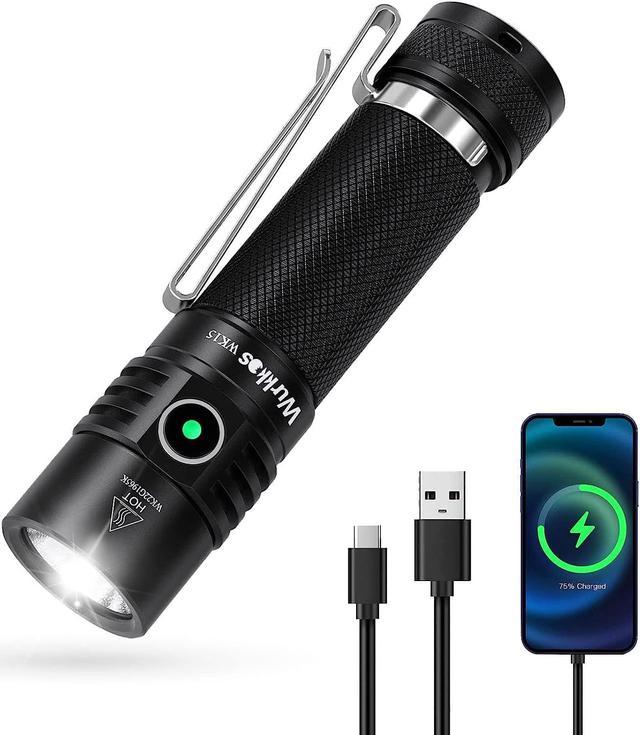 3,000 Lumen LED Flashlight with Rechargeable Batteries and 3 “C” Batteries