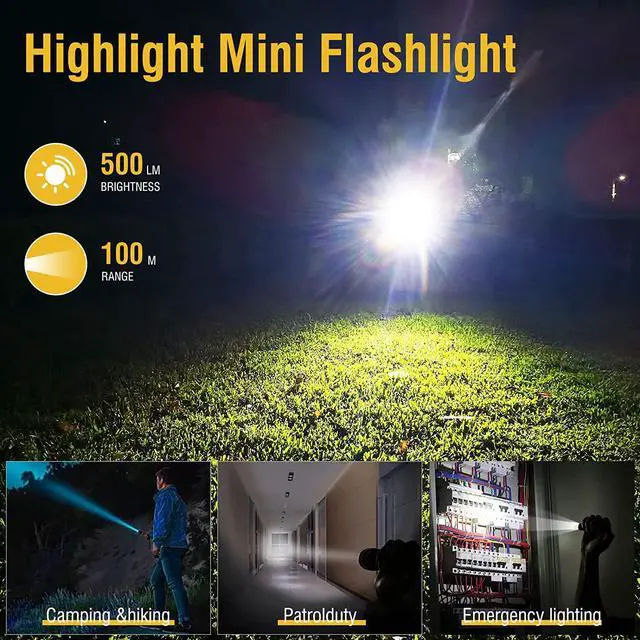Alt view image 2 of 7 - BORUIT V3 Mini Powerful Keychain Flashlights with Red UV Blue Light,High Lumens 900LM USB-C Rechargeable Small Pocket EDC LED Flash Light-12 Modes,IP65 Waterproof,Tail Magnet