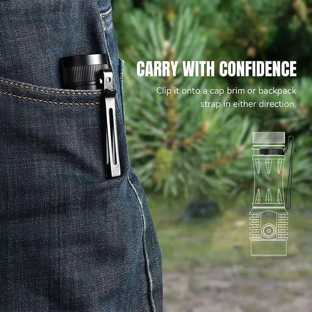 Alt view image 6 of 7 - wurkkos EDC Rechargeable Flashlights TS25 4000lm Flashlights High Lumens 4 * 519A LED Flashlight RGB Flashlight with Anduril 2.0 Pocket Flashlights Small Flashlights for Hiking(519A)