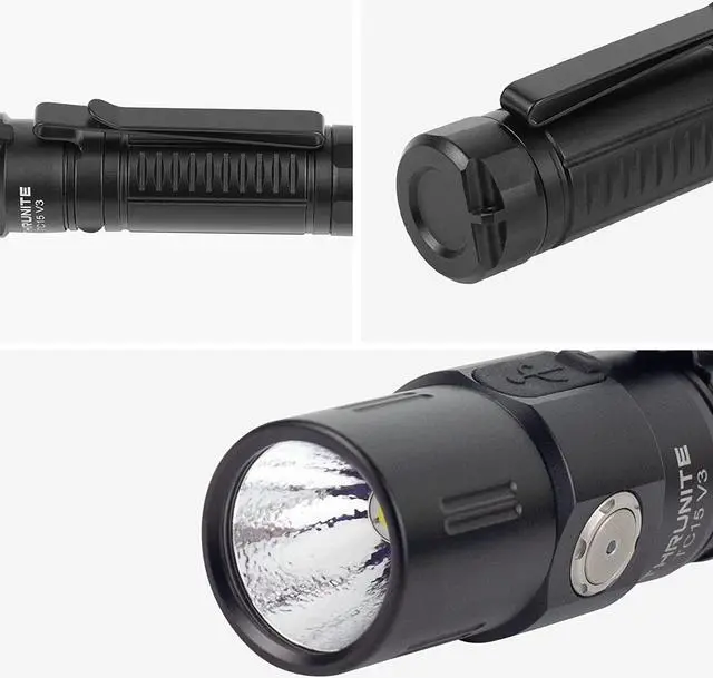 Alt view image 6 of 7 - ThruNite TC15 V3 LED Flashlight, 2403 High Lumens USB-C Rechargeable Flashlights, 732ft Beam EDC Tactical Flashlight, Pocket Handheld Flash Light for Camping, Emergency & Outdoor