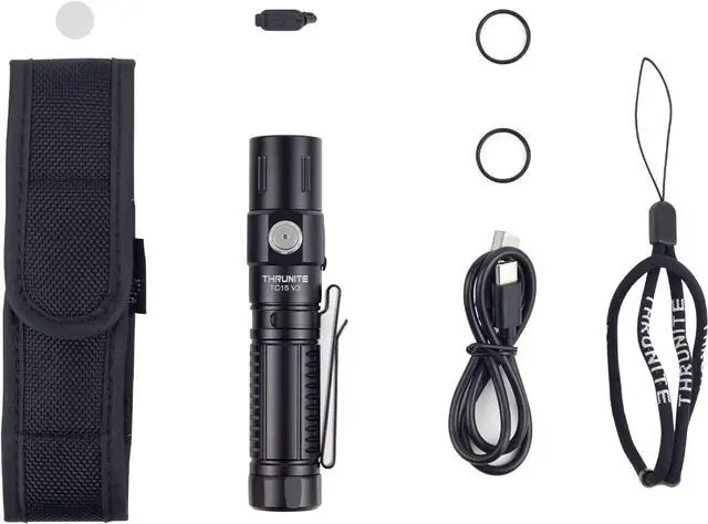 Alt view image 7 of 7 - ThruNite TC15 V3 LED Flashlight, 2403 High Lumens USB-C Rechargeable Flashlights, 732ft Beam EDC Tactical Flashlight, Pocket Handheld Flash Light for Camping, Emergency & Outdoor