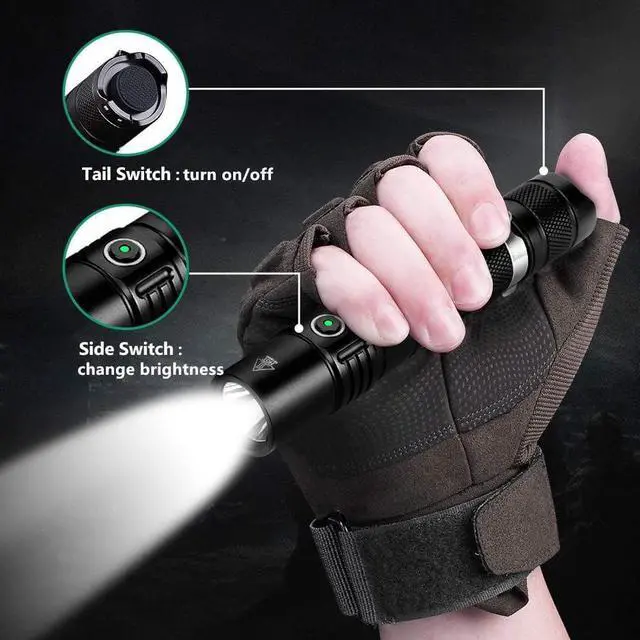 Alt view image 2 of 6 - sofirn Tactical Flashlight 1200 High Lumens, LED Flashlight with Super Bright, Water Resistant, Compact Small Pocket EDC Flash Light for Camping Running Emergency Outdoor