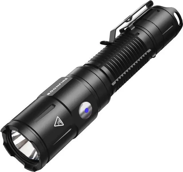 Main image of soonfire DS35 Ultra-Bright LED Flashlight, High Lumens Tactical Flashlight, 360 Yard Throw for Tactical Flashlight Law Enforcement, Hiking, Camping, and Hunting