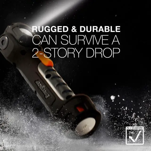 Alt view image 2 of 7 - Energizer HARDCASE Professional Pivot Plus Swivel Head Flashlight