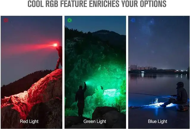 Alt view image 4 of 7 - OLIGHT Marauder Mini Rechargeable Flashlight, 7,000 Lumens Brightest Flashlights with 600 Meters Beam Distance Spotlight, MCC3 Magnetic Charging Handheld Lights for Outdoors, Hunting, and Searching