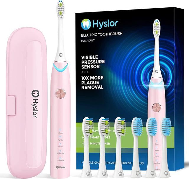 Hyslor Electric Toothbrush for Adults with Pressure Sensor