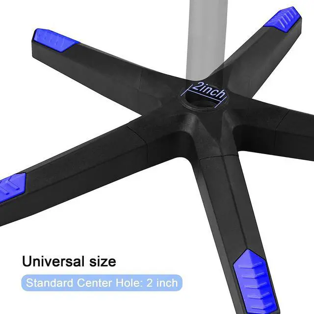 Alt view image 4 of 7 - Frassie 28 inch Nylon Gaming Chair Base Replacement with 5 Casters, Heavy Duty Office Chair Base Part