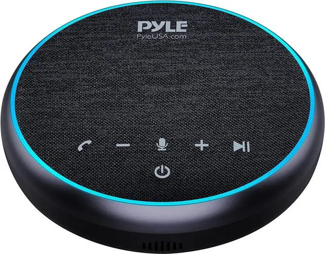 Main image of PyleUsa Conference Speaker Bluetooth Speakerphone - Multipurpose Conference & Streaming Speaker,Noise Canceling Swiss Immersive Crisp Voice Pickup for Office,Travel,Home, w/USB-C,Aux Cables - PSCN42