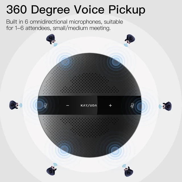 Alt view image 2 of 7 - USB Conference Speakerphone for PC, Business Calls, Skype & Webinar