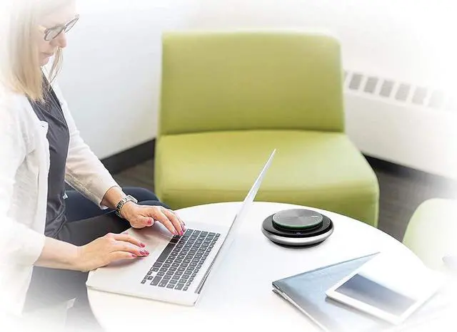 Alt view image 4 of 6 - Yealink 300-900-001 CP900 Speakerphone with BT50