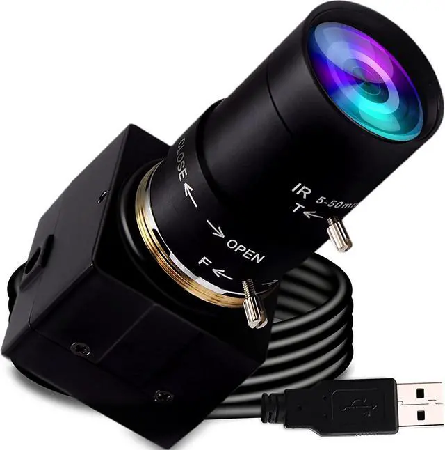 Main image of ELP 5-50mm Varifocal Lens 1080P USB Camera with H.264 High Definition Sony IMX323 Webcam for Android Linux Windows Industrial Video