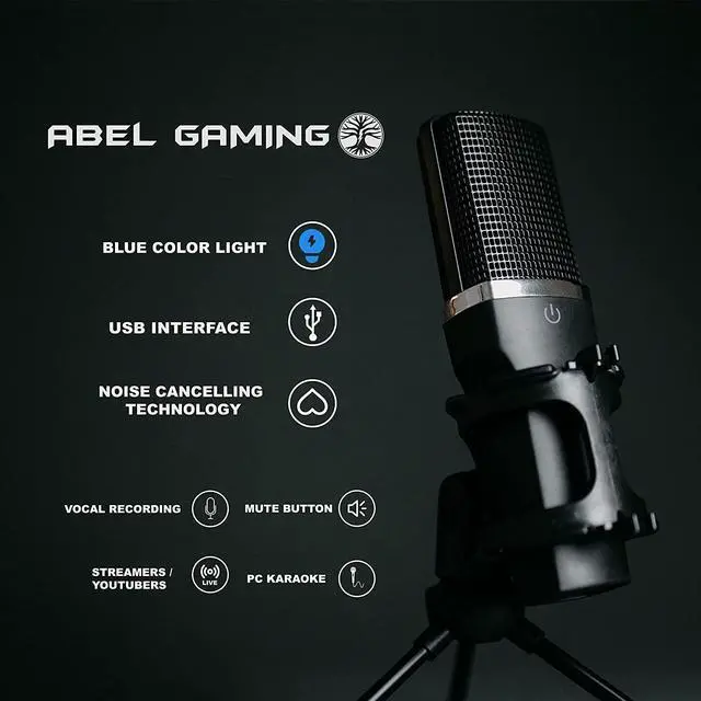 Alt view image 3 of 7 - Live Streaming Kit- Perfect for Streaming Video Games on Twitch, YouTube, Podcasts and Working from Home. Includes 1920x1080p Webcam, Professional USB Microphone, and One LED Multi-Color Ringlight